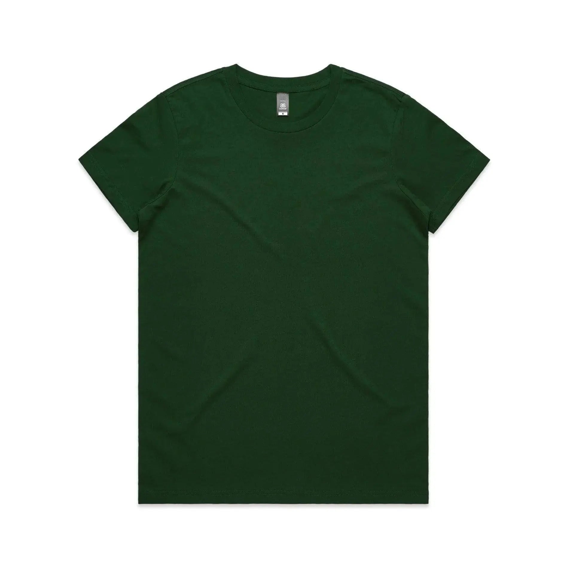 As Colour Women's maple tee 4001 Casual Wear As Colour FOREST GREEN XSM